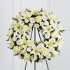 White Tribute Wreath